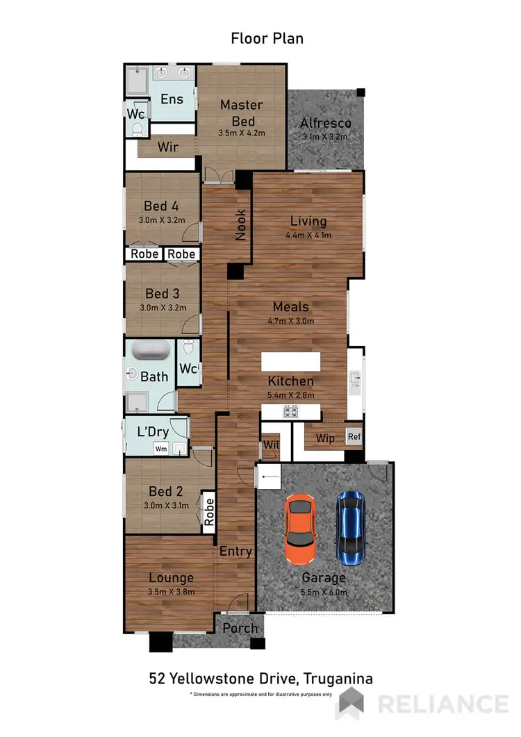 Floorplan of Homely house listing, 52 Yellowstone Drive, Truganina VIC 3029