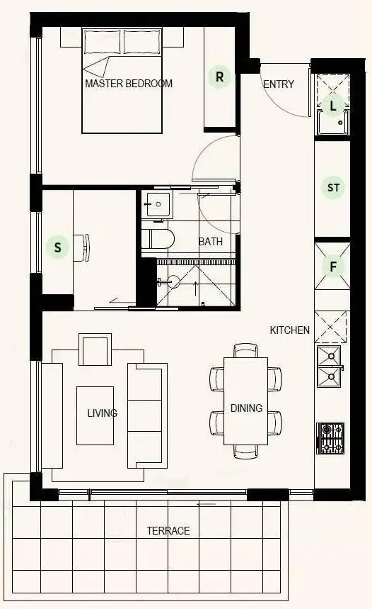 Floorplan of Homely apartment listing, 206/1271-1273 High Street, Malvern VIC 3144