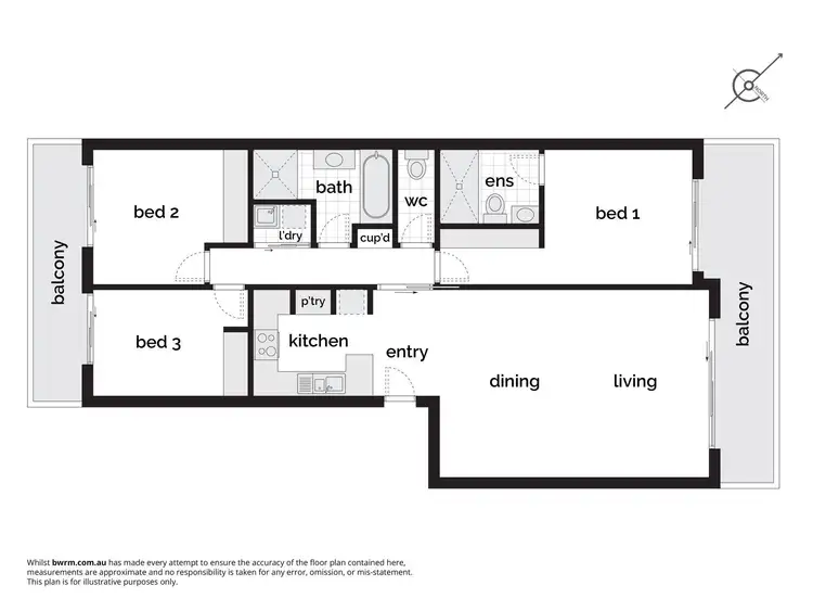 Floorplan of Homely apartment listing, 12/31 Thynne Street, Bruce ACT 2617