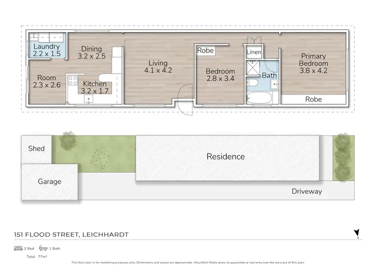 Floorplan of Homely house listing, 151 Flood Street, Leichhardt NSW 2040