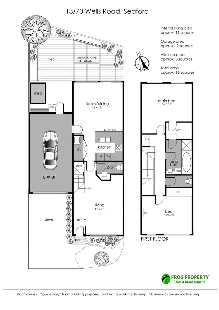 Floorplan of Homely unit listing, 13/70 Wells Road, Seaford VIC 3198