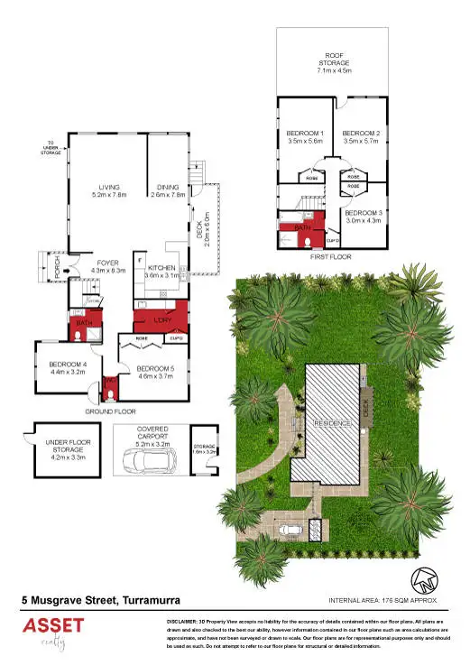 Floorplan of Homely house listing, 5 Musgrave Street, Turramurra NSW 2074