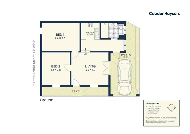 Floorplan of Homely house listing, 2 Little Arthur Street, Balmain NSW 2041