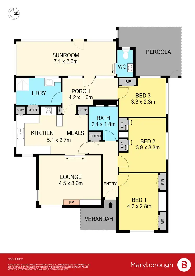 Floorplan of Homely house listing, 34 Gearing Street, Maryborough VIC 3465