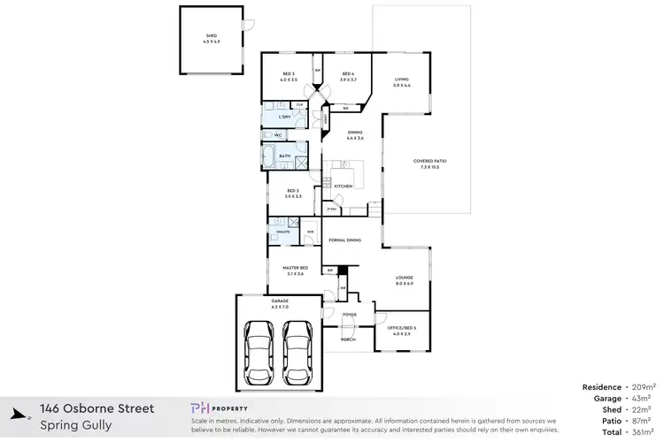 Floorplan of Homely house listing, 146 Osborne Street, Spring Gully VIC 3550