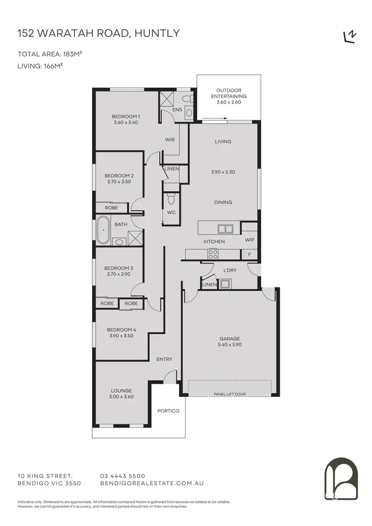 Floorplan of Homely house listing, 152 Waratah Road, Huntly VIC 3551
