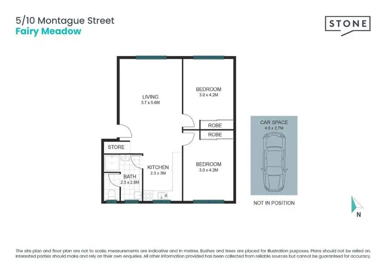 Floorplan of Homely apartment listing, 5/10 Montague Street, Fairy Meadow NSW 2519