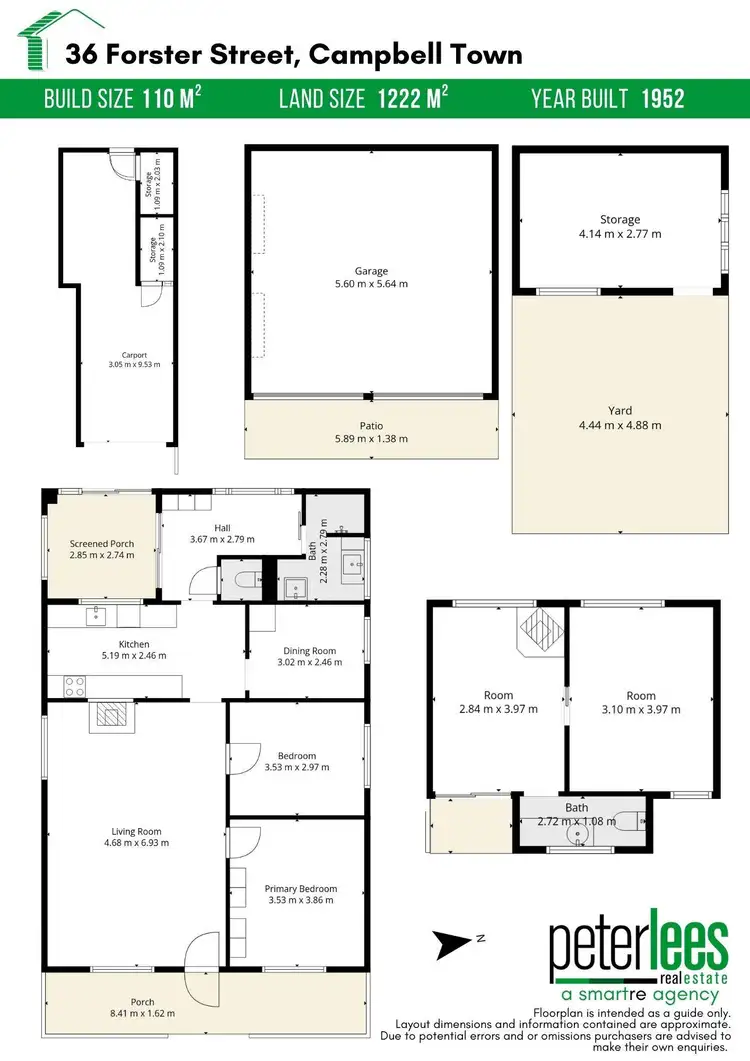 Floorplan of Homely house listing, 36 Forster Street, Campbell Town TAS 7210