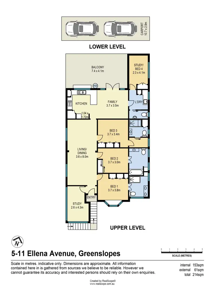 Floorplan of Homely unit listing, 5/11 Ellena Avenue, Greenslopes QLD 4120