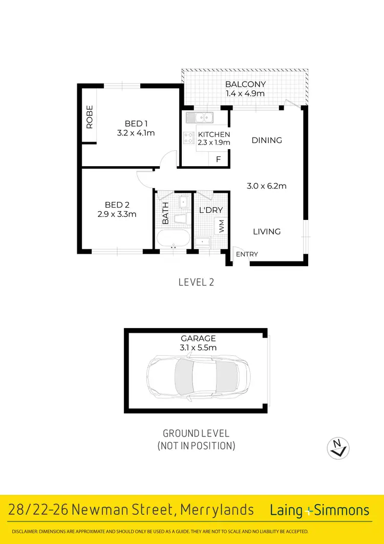 Floorplan of Homely unit listing, 28/22-26 Newman Street, Merrylands NSW 2160