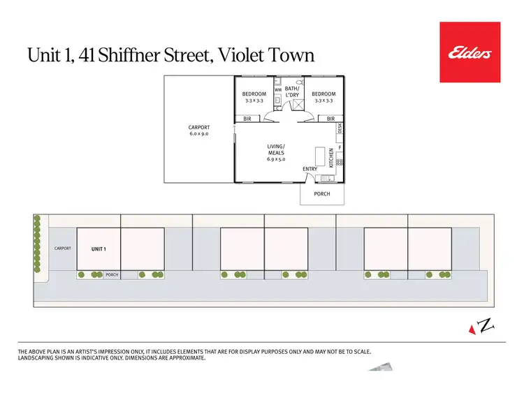 Floorplan of Homely block of units listing, 41 Shiffner Street, Violet Town VIC 3669