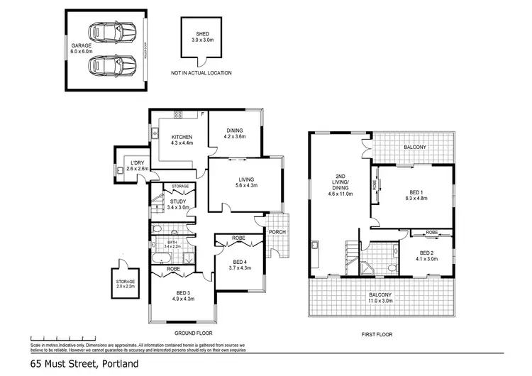Floorplan of Homely house listing, 65 Must Street, Portland VIC 3305