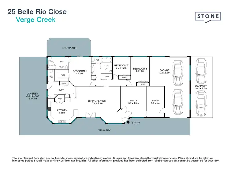 Floorplan of Homely rural property listing, 25 Belle Rio Close, Verges Creek NSW 2440