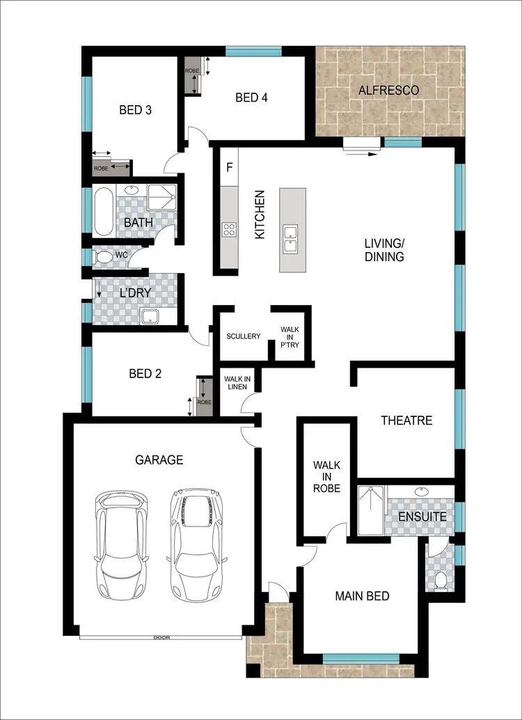 Floorplan of Homely house listing, 19B Hazelgrove Crescent, Millbridge WA 6232