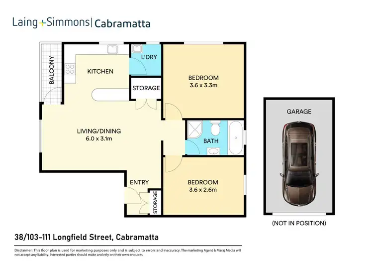 Floorplan of Homely unit listing, 38/103-111 Longfield Street, Cabramatta NSW 2166