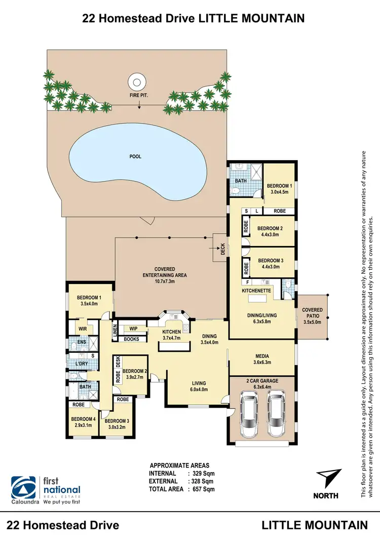 Floorplan of Homely house listing, 22 Homestead Drive, Little Mountain QLD 4551