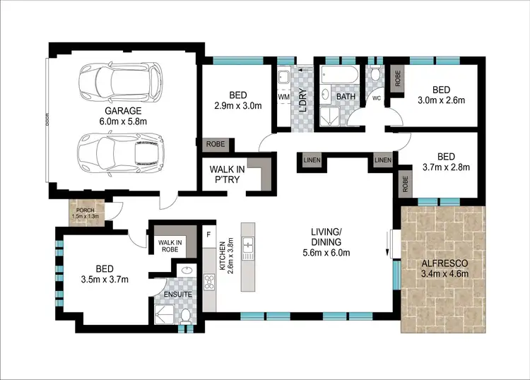 Floorplan of Homely house listing, 85 Illawarra Drive, Eaton WA 6232