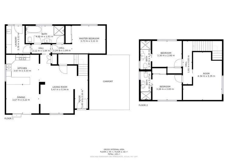 Floorplan of Homely townhouse listing, 8a Clements Street, Wangaratta VIC 3677