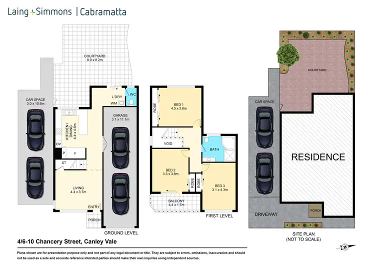 Floorplan of Homely townhouse listing, 4/6-10 Chancery Street, Canley Vale NSW 2166