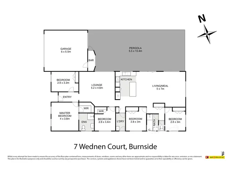 Floorplan of Homely house listing, 7 Wenden Court, Burnside VIC 3023