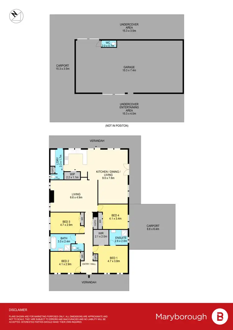 Floorplan of Homely house listing, 13 Forest View Drive, Maryborough VIC 3465