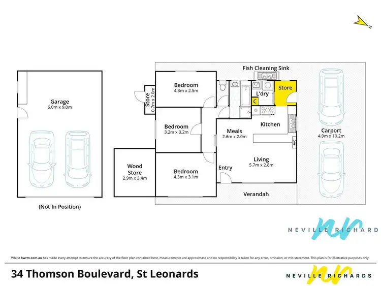Floorplan of Homely house listing, 34 Thomson Boulevard, St Leonards VIC 3223