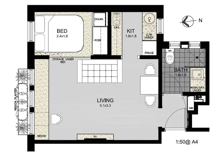 Floorplan of Homely apartment listing, 68 Bayswater Road, Rushcutters Bay NSW 2011