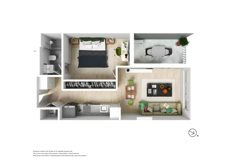 Floorplan of Homely apartment listing, 108/12 Queens Road, Melbourne VIC 3000