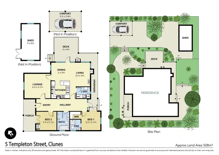 Floorplan of Homely house listing, 5 Templeton Street, Clunes VIC 3370