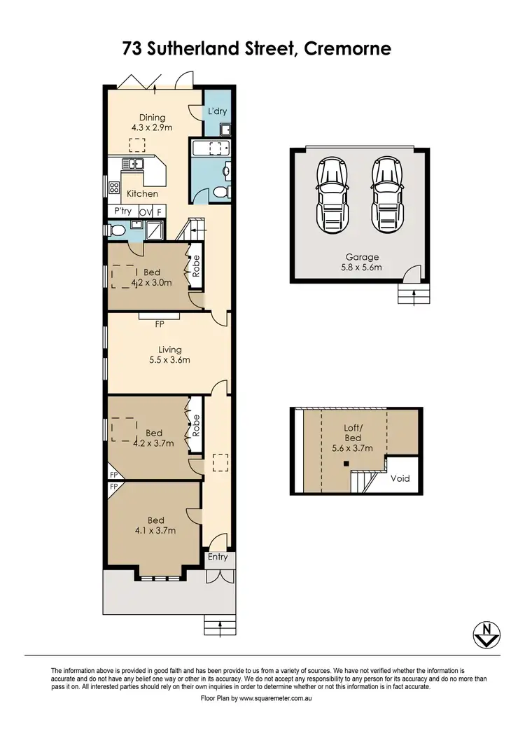 Floorplan of Homely house listing, 73 Sutherland Street, Cremorne NSW 2090