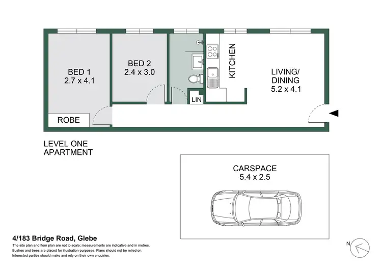 Floorplan of Homely apartment listing, 4/183 Bridge Road, Glebe NSW 2037