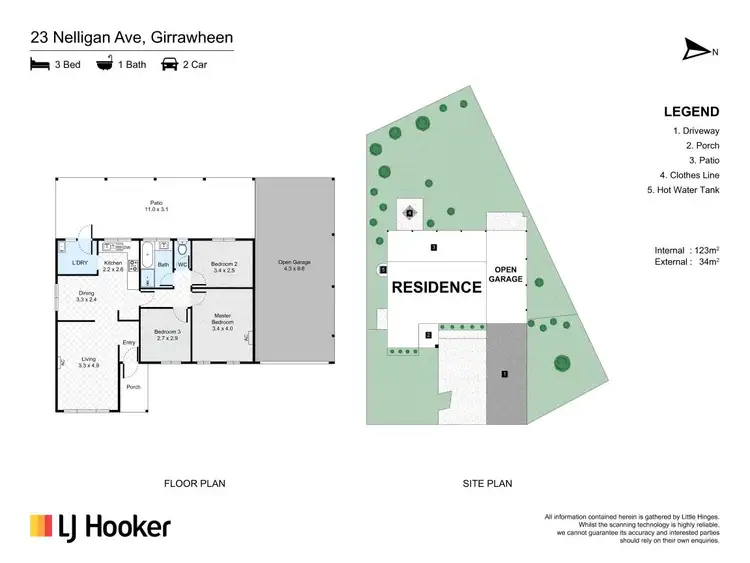 Floorplan of Homely house listing, 23 Nelligan Avenue, Girrawheen WA 6064