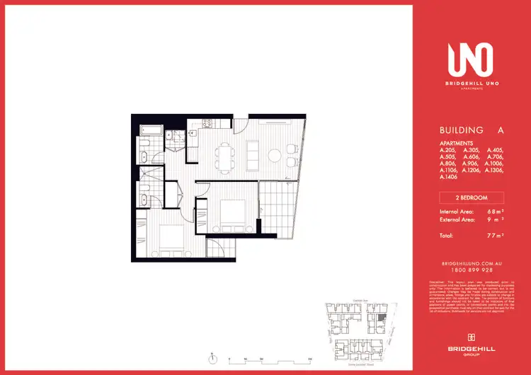 Floorplan of Homely apartment listing, 305/25 Geddes Avenue, Zetland NSW 2017