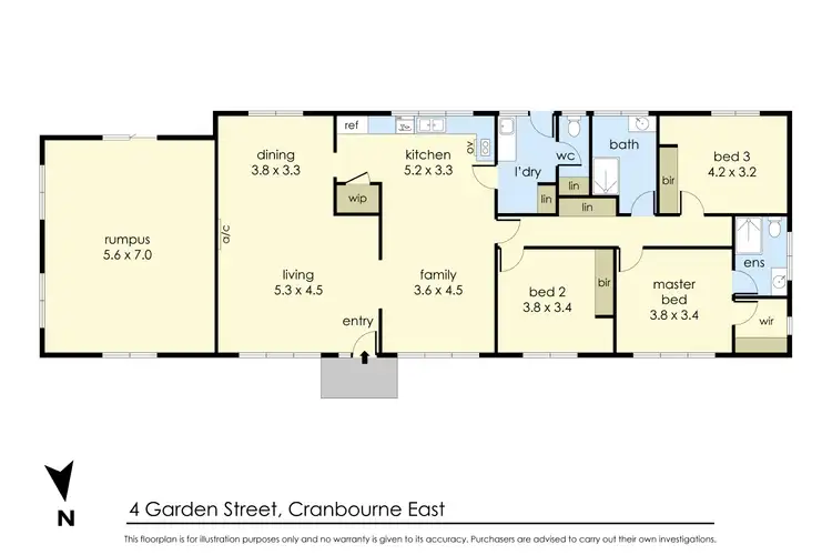 Floorplan of Homely house listing, 4 Garden Street, Cranbourne VIC 3977