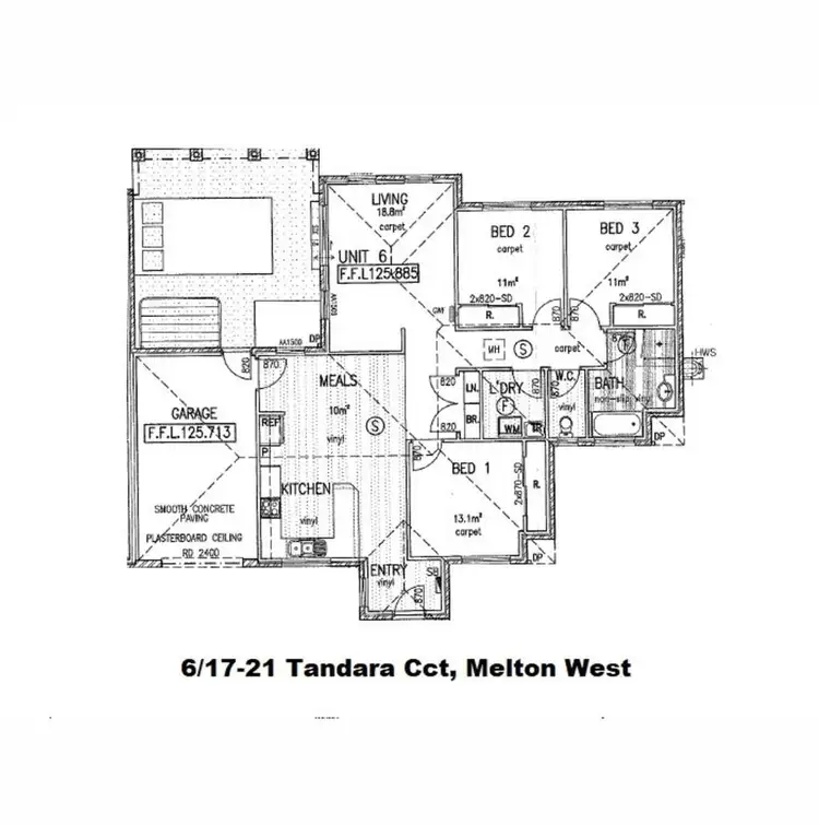 Floorplan of Homely house listing, 6/17-21 Tandara Circuit, Melton West VIC 3337