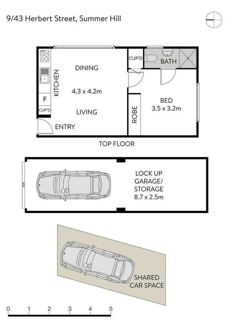 Floorplan of Homely apartment listing, 9/43 Herbert Street, Summer Hill NSW 2130