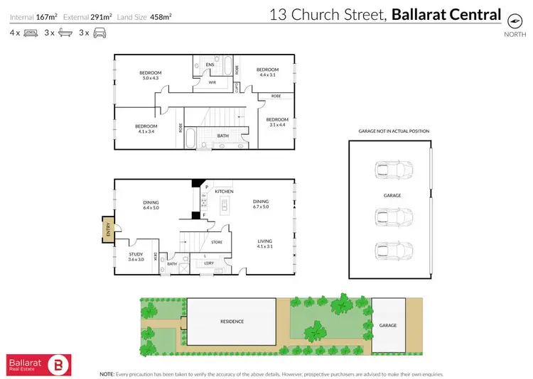 Floorplan of Homely house listing, 13 Church Street, Ballarat Central VIC 3350