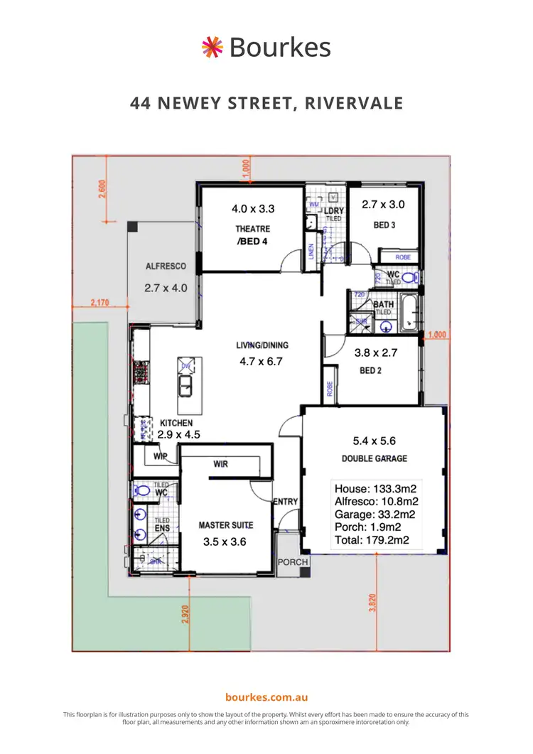 Floorplan of Homely house listing, 44 Newey Street, Rivervale WA 6103