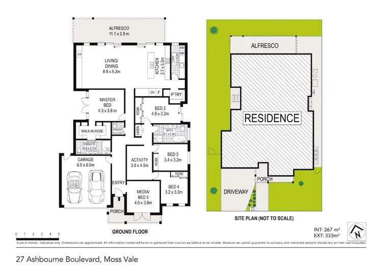 Floorplan of Homely house listing, 27 Ashbourne Boulevard, Moss Vale NSW 2577
