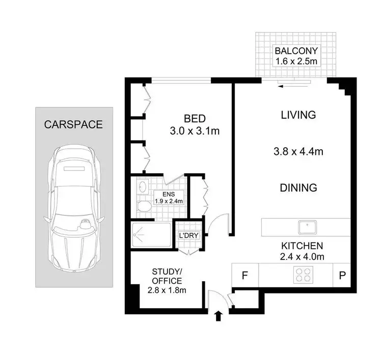 Floorplan of Homely apartment listing, 2a Elizabeth Bay Road, Elizabeth Bay NSW 2011