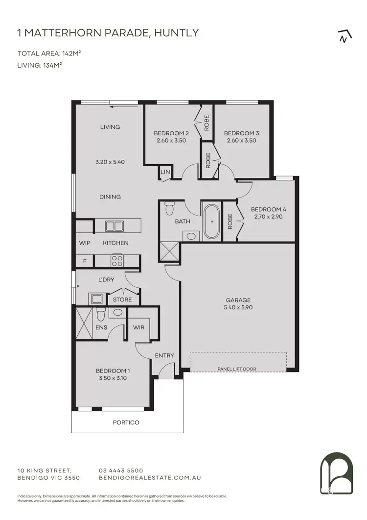 Floorplan of Homely house listing, 1 Matterhorn Parade, Huntly VIC 3551