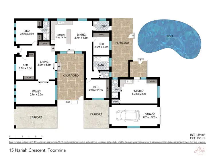 Floorplan of Homely house listing, 15 Nariah Crescent, Toormina NSW 2452
