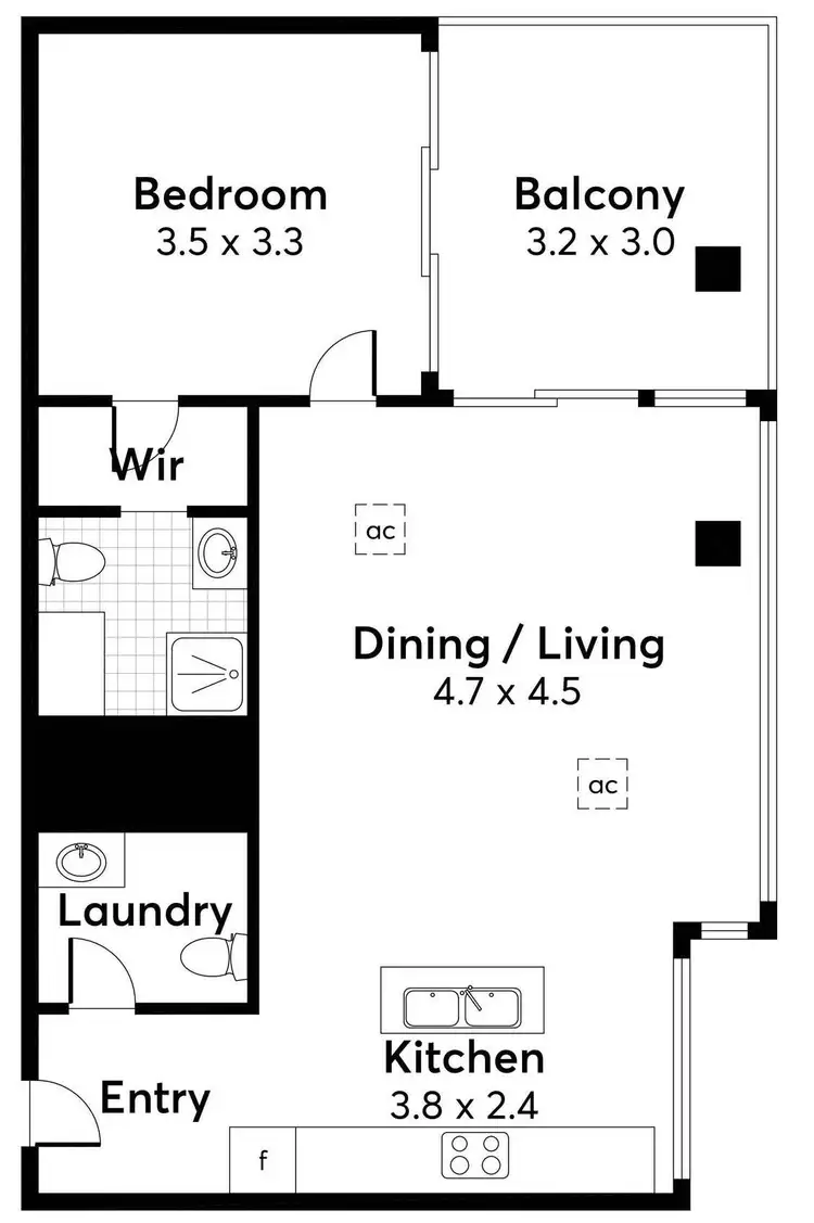 Floorplan of Homely apartment listing, 604/267 Hutt Street, Adelaide SA 5000