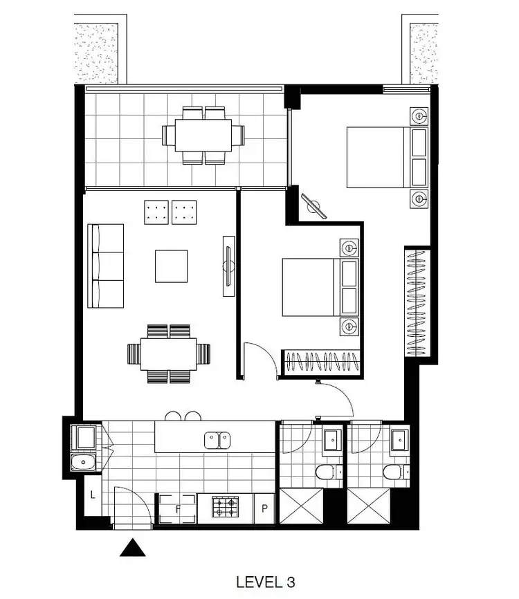 Floorplan of Homely apartment listing, 3307/21 Scotsman Street, Glebe NSW 2037