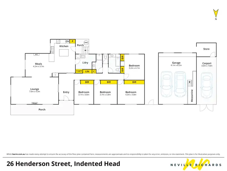 Floorplan of Homely house listing, 26 Henderson Street, Indented Head VIC 3223