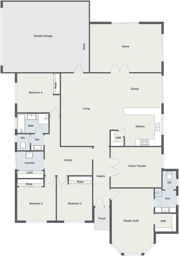 Floorplan of Homely house listing, 13 Lewana Approach, Dalyellup WA 6230