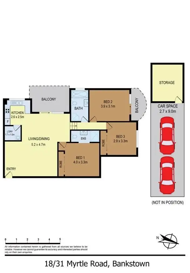 Floorplan of Homely apartment listing, 18/31-33 Myrtle Road, Bankstown NSW 2200