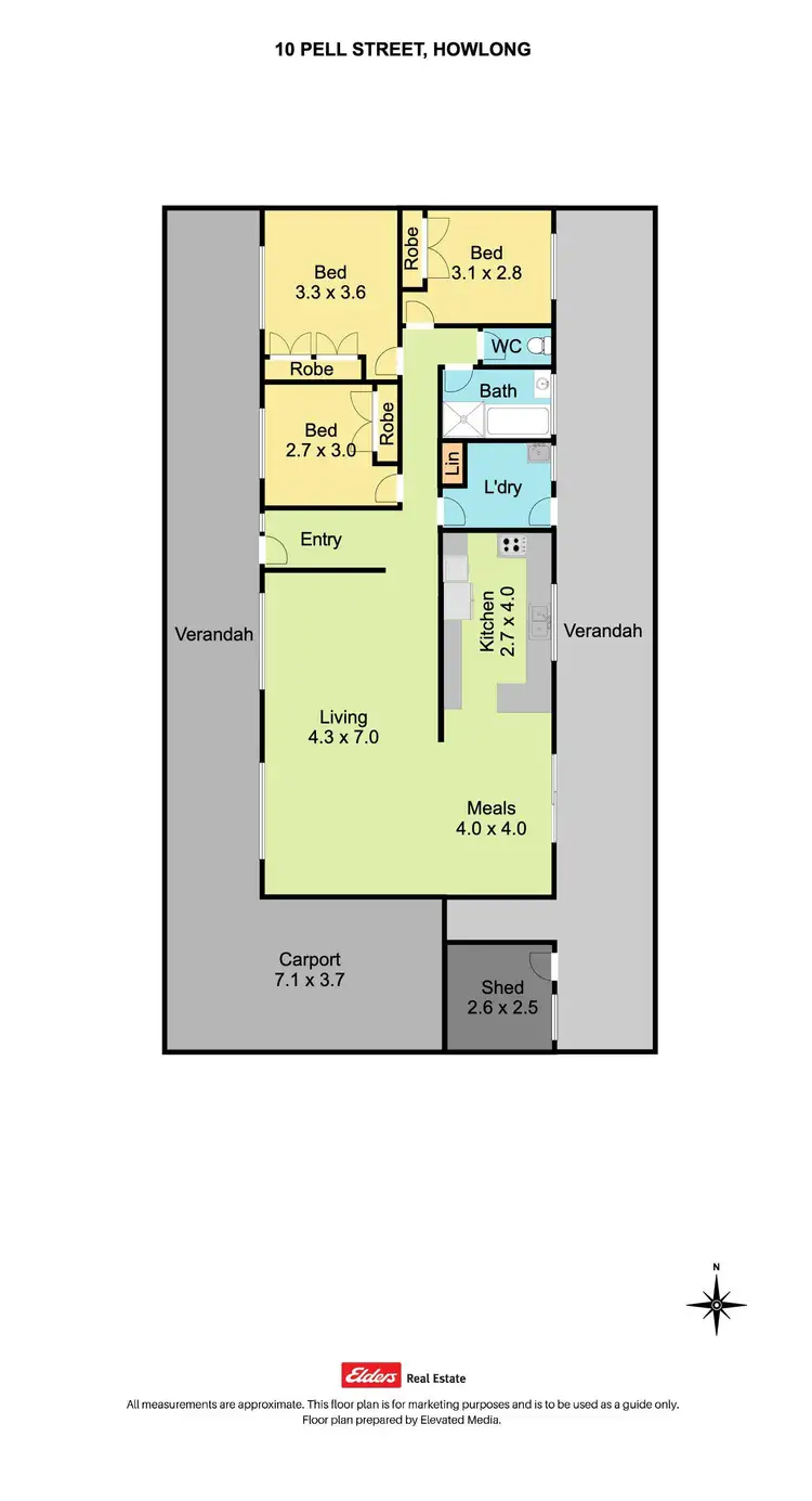 Floorplan of Homely house listing, 10 Pell Street, Howlong NSW 2643