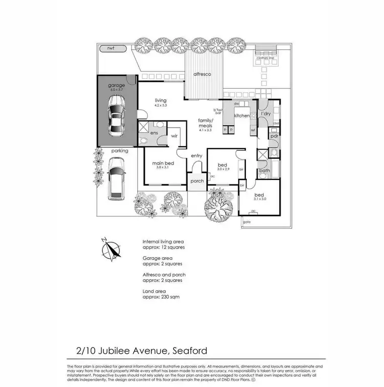 Floorplan of Homely unit listing, 2/10 Jubilee Avenue, Seaford VIC 3198