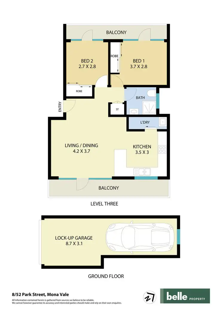 Floorplan of Homely apartment listing, 8/52 Park Street, Mona Vale NSW 2103